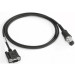 VC5090 RS232 Cable, 9-Pin Male, 5' straight, rugged amphenol