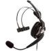 Headset, rugged, dual ear, dual padded over-the-head headband (freezer ready with noise canceling microphone), Leatherette