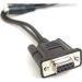 Cable: USB, black, Type A and 2 wire pigtail, straight, host power with EAS