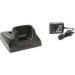 Dolphin 6000 HomeBase - EMEA Kit. Single bay charging cradle with USB and serial (RS-232)ports for communications and auxiliary battery well for charging an extra battery. Includes EMEA power cord and power supply.