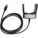 Dolphin 7800 USB Client Charging and Communications Cable with snap on terminal connector cup - kit includes power supply, power cord and US, UK and EU adapters