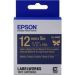 TAPE - LK4HKK cinta (ribbon) DE ORO: LK-4HKK EPSON cartucho de etiquetas de satén RIBb ..